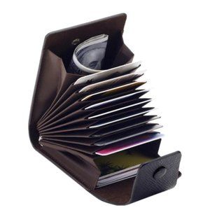 Men Credit Card Holder Leather Purse for Cards Case Wallet for Credit ID Bank